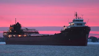 Lee A Tregurtha  Arrival and Docking for Winter Layup [upl. by Ximenes881]