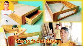 diy bed framehow to make drawers bkcarpenter [upl. by Ayekan]