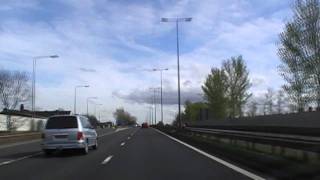 Driving Along The M53 amp M56 Motorways From Wallasey To Elton England 2nd April 2011 [upl. by Ahsinan808]