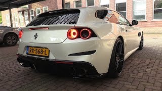 Novitec Ferrari GTC4Lusso  Start Revs Accelerations [upl. by Tolland]