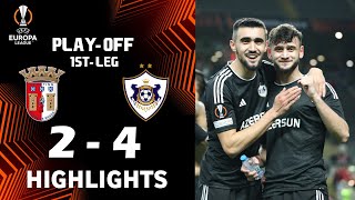 SC Braga vs FK Qarabağ 24 Highlights  UEFA Europa League 202324 [upl. by Annael739]