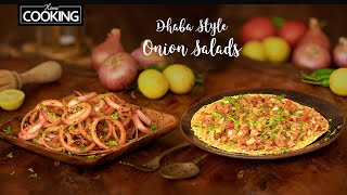 Laccha Onion Salad  Laccha Pyaz  Onion Papad Salad  Pyaz Papad Salad  Dhaba Style Salad 2 Ways [upl. by Nelly]