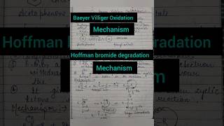 baeyer Villiger Oxidation and Hoffman bromide degradation chemistry shorts 1000subscriber [upl. by Eemaj425]