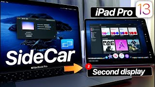 Use iPad as Second Display  SideCar MacOS amp iPadOS Feature [upl. by Hctub641]