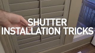 Shutter installation trick [upl. by Yojal]