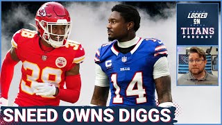 Tennessee Titans LJarius Sneed OWNS Stefon Diggs Sneed Contract Details amp Buffalo Bills Trade Down [upl. by Lebaron]