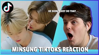 Reacting to SUS MINSUNG TikToks That Make Me Feel Single Minho amp Jisung Stray Kids [upl. by Yarak165]