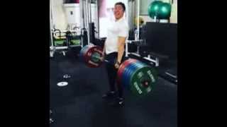 Bryan PB raw deadlift of 300kg at 90kg bodyweight [upl. by Quartet609]