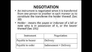 Negotiable Instruments Law Part 3 [upl. by Anicnarf549]