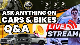 QampA Live Session Live  Cars and Bikes Autocritic [upl. by Calmas]