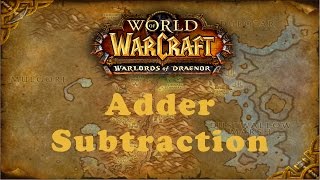 World of Warcraft Quest Adder Subtraction Horde [upl. by Luedtke]