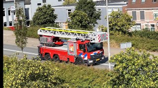 Brandweer Alphen met spoed naar gebouwbrand 162233 162232 162252 [upl. by Vena478]