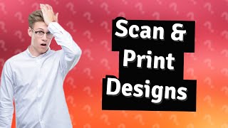 How do you scan a picture into clothes [upl. by Sadiras]