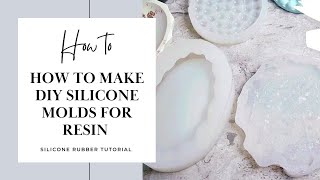 How to make DIY SILICONE MOLDS for resin concrete cement plaster soap amp candles [upl. by Pittman]