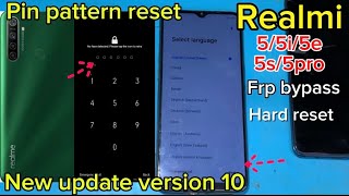 Realmi 5i frp bypass new version 10 google account remove Realmi 55i5s5e5pro Hard reset GSM MOJN [upl. by Arnaldo199]