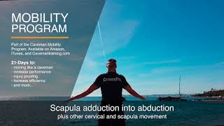 Scapula adduction into abduction Part of the Caveman Mobility Program [upl. by Sum]