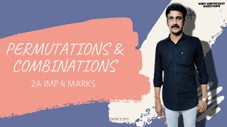 Maths 2a PERMUTATIONS AND COMBINATIONS MOST IMP SUMS part  1 [upl. by Piks566]