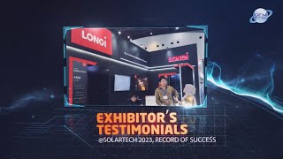 SOLARTECH INDONESIA 2023 EXHIBITOR TESTIMONIAL – LONGI SOLAR TECHNOLOGY COLTD [upl. by Aneekas]