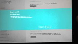 How to Reset Windows RT Back to Factory Default Settings [upl. by Lindholm]