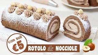 ROTOLO ALLE NOCCIOLE CON MENO DI 5€  spesa al supermercato  roll with nuts  RICETTA FACILE [upl. by Andriette706]