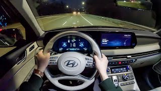 2023 Hyundai Palisade Calligraphy  POV Night Drive Binaural Audio [upl. by Ribaj]