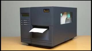 Argox X series printer media ribbon installation [upl. by Anelehs]