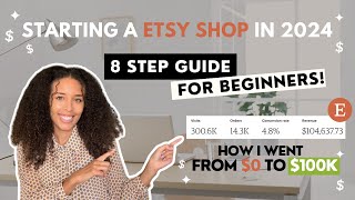 HOW TO START AN ETSY SHOP IN 2024  ETSY BEGINNER GUIDE  BUILD A 6 FIGURE ETSY STORE [upl. by Demmahom]