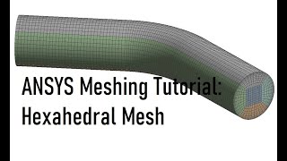 ANSYS Meshing Tutorial How to Make Structured Hexahedral Mesh for Pipe [upl. by Davidde915]