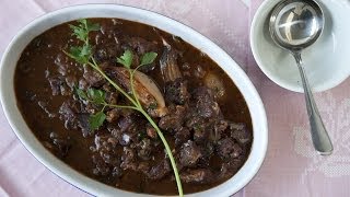 Rezept Boeuf Bourguignon Französischer Rindfleisch Eintopf selber machen [upl. by Inittirb]