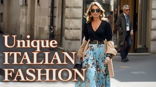 Unique Italian Fashion How Italians get an Expensive Look How rich people dress in Milan [upl. by Hajed]