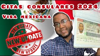 CITA CONSULAR PARA VISA MEXICANA EN 2024  Proceso actualizado  Viajando con Pedro ✈️ [upl. by Kemp791]