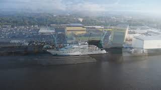 NEW  146 m Megayacht MY OPERA Launched at Lurssen shipyard Bremen [upl. by Nappie]