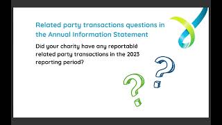 Webinar  Related party transactions and the Annual Information Statement  28 November 2023 [upl. by Enel]