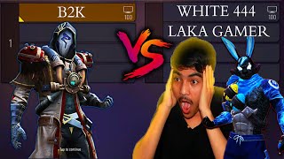 B2K VS LAKA GAMER WHITE 444  2VS1 AWM GOD VS 2 BEST YOUTUBERS [upl. by Yeliak]