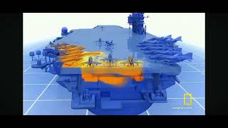 USS Forrestal Fire  Animation [upl. by Nalyd]