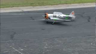 RC Seagull AT6 Texan pattern flying [upl. by Drarig]