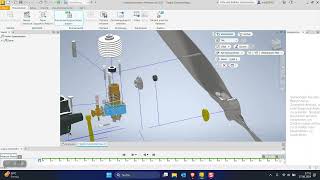 Inventor 2025  Projekt Mancini Motor Explosionszeichnung [upl. by Sueaddaht]