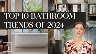 The Best Bathroom Trends of 2024  Interior Design Trends [upl. by Worthington]