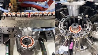 BLDC Motor Manufacturing  Automatic Linear Stator production Line [upl. by Annissa]