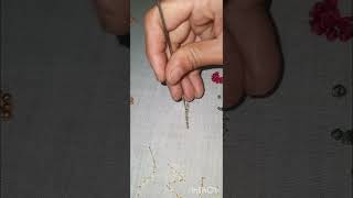 how to fix stone chain aari embroidery aariworkclasses aariembroidery aariworkforbeginners [upl. by Sama]