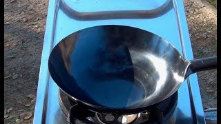 Burning and Seasoning your Wok StepbyStep Tutorial [upl. by Elon]