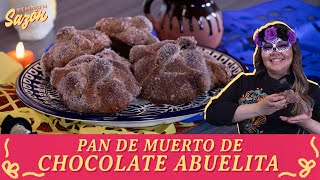 Cómo hacer pan de muerto de chocolate abuelita  Cocina Delirante [upl. by Veedis]