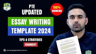 Working PTE Writing Essay Template  Tips Tricks and Strategies  Language Academy [upl. by Maghutte]