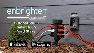 74517 Enbrighten Outdoor WiFi Smart Plug Yard Stake  Overview [upl. by Hoseia]