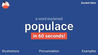 POPULACE  Meaning and Pronunciation [upl. by Czarra480]