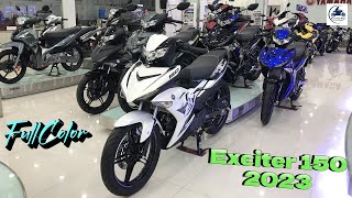 Exciter 150 2023 FULL COLOR ▶️ Giá từ 43 triệu 1 em Exciter 150 2023 cuối tháng 10 🔴GIÁ XE MÁY VLOGS [upl. by Alekahs]