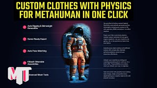 Custom Clothes with Physics for Metahuman in one click using Metatailor 20 [upl. by Barcroft]