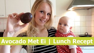 Avocado Met Ei  Gezonde Lunch Kookvideo [upl. by Ecyt]