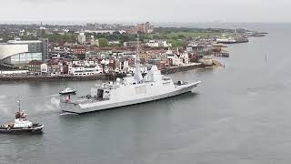 French Frigate Aquitaine warships ships dronevideo [upl. by Kasey]