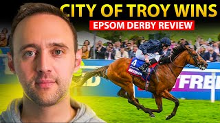 EPSOM DERBY REVIEW CITY OF TROY WINS [upl. by Gerrilee90]